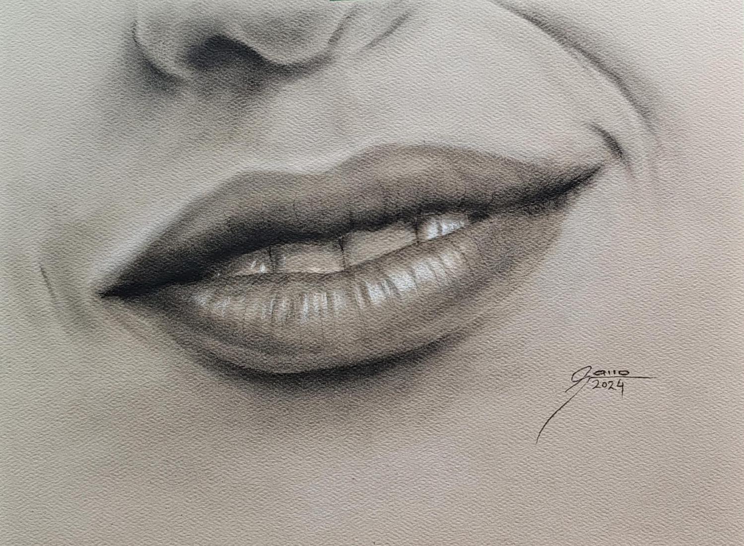 Carbonilla - Dibujo Realista de Rostro por Partes: Método de Bargue - Gerome - Imagen 7