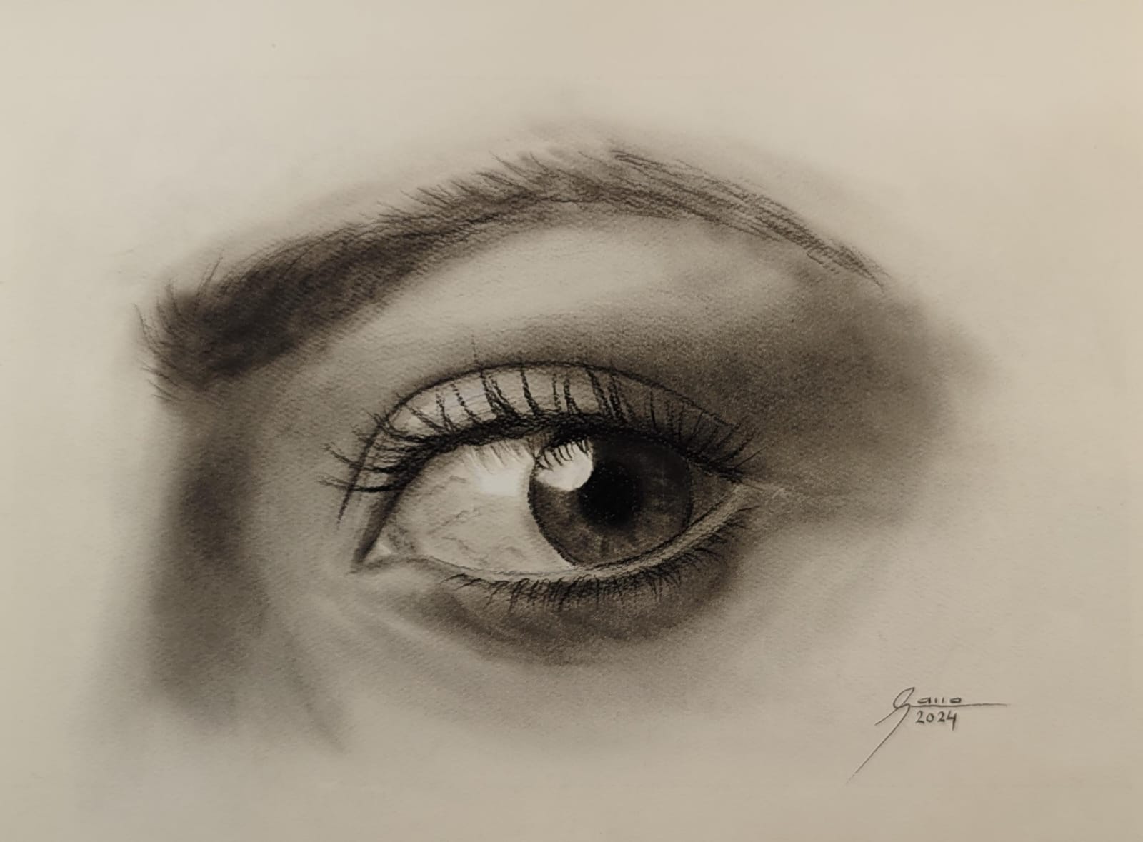 Carbonilla - Dibujo Realista de Rostro por Partes: Método de Bargue - Gerome - Imagen 8