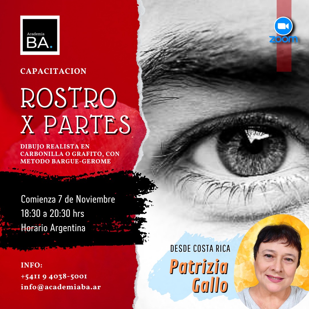 Capacitación en Dibujo Realista de Rostro Por Partes – método de Bargue-Gerome