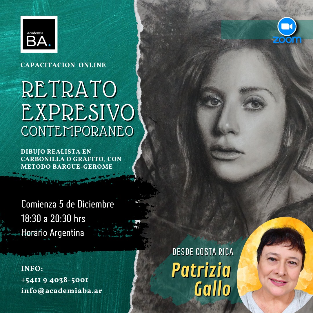 Capacitación en Retrato Expresivo Contemporáneo– método de Bargue-Gerome