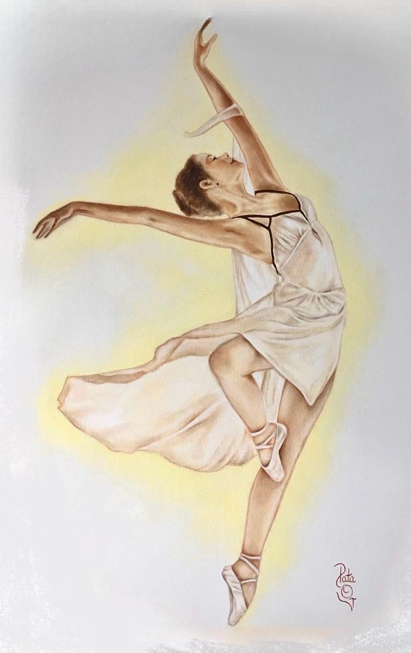 Óleo - “Danza en Sepia”