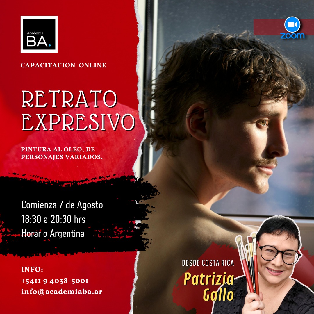 Capacitación en Retrato Expresivo al Oleo
