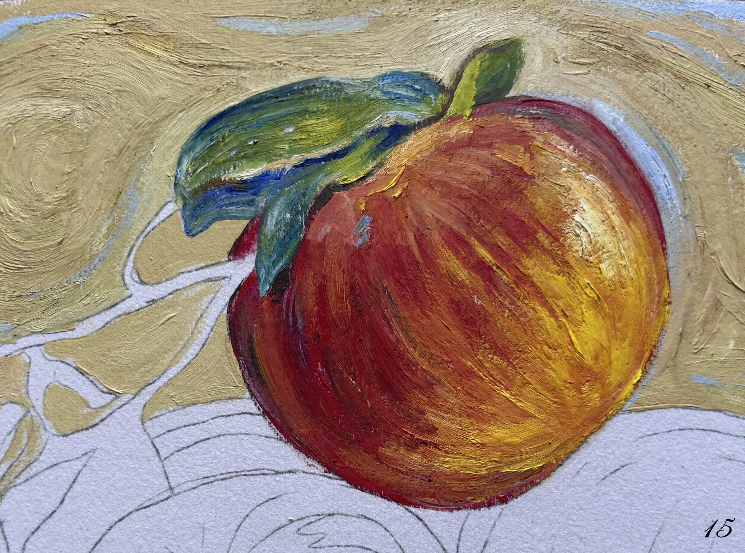 Técnicas Impresionistas al estilo Van Gogh - Manzanas - Imagen 2